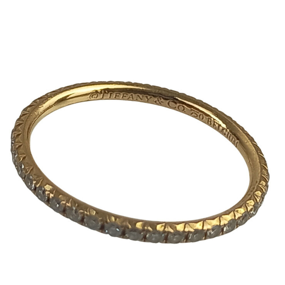 TIFFANY & CO. Gold Diamond Eternity Ring - Picture 6 of 8